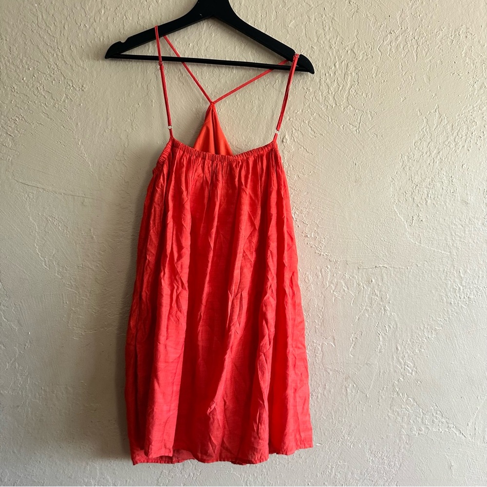 Urban Outfitters Vibrant Orange Romper